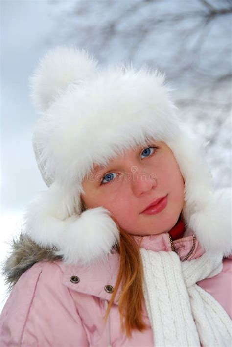 Girl winter hat stock image. Image of person, cold, cozy - 1631187