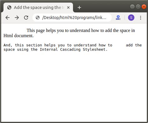 How to add Space in Html - javatpoint