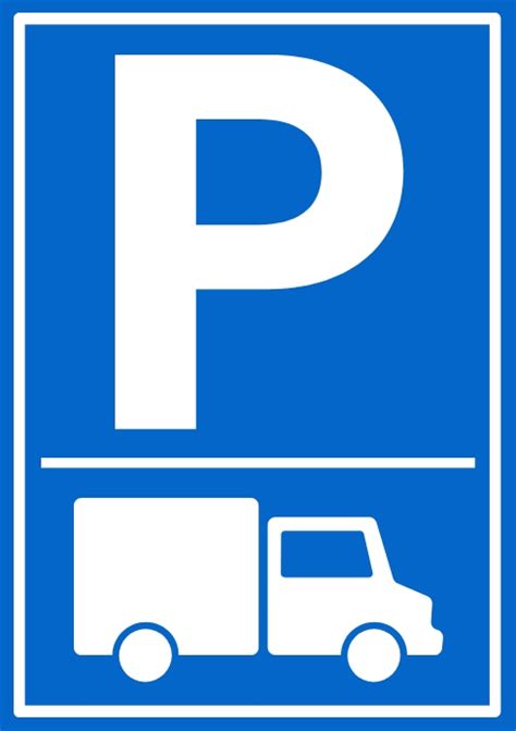 Truck Parking Sign Template | PosterMyWall