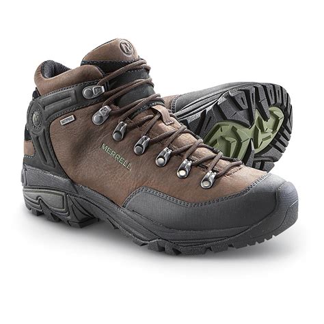 Men's Merrell® 6" Waterproof Col Mid Hiking Boots, Coffee Bean - 183772, Hiking Boots & Shoes at ...