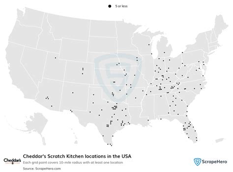 Number of Cheddar's Scratch Kitchen locations in the USA in 2024 ...