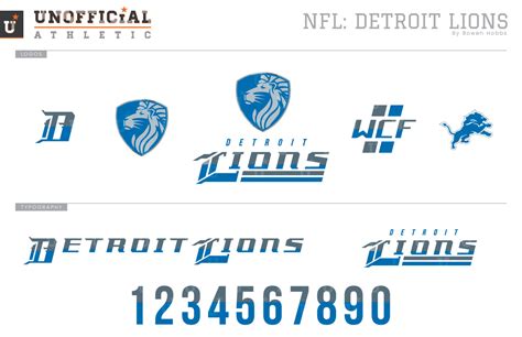 UNOFFICiAL ATHLETIC | Detroit Lions Rebrand