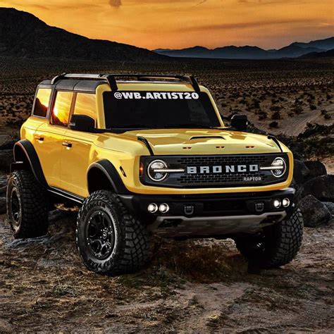 A Handful of Renderings Imagines the 2022 Ford Bronco Raptor in ...