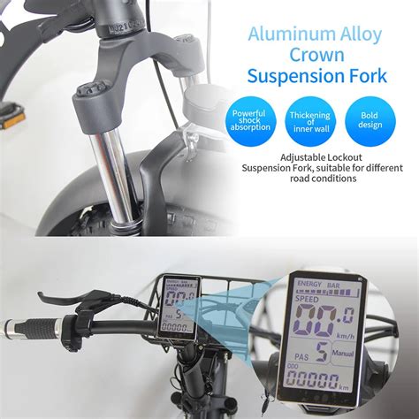 Adult Mountain Bike 20-inch Folding Fat Tire Electric Bicycle – Grouplus