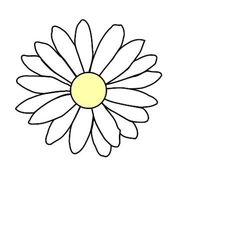 Daisy Line Drawing - ClipArt Best