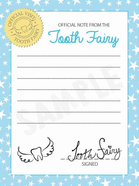 Printable Tooth Fairy Letter