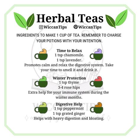 Herbal tea recipes information | DIY