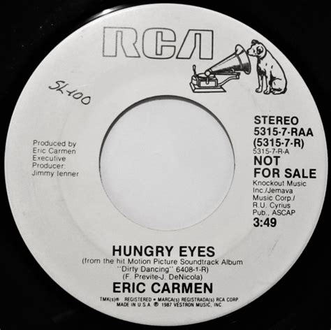 Eric Carmen – Hungry Eyes (1987, Vinyl) - Discogs