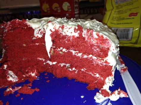 My first attempt at the Paula Deen red velvet cake from foodnetwork.com. I made the following ...