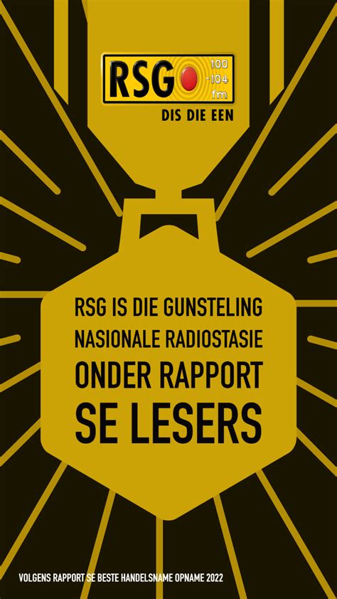 RSG is weer Rapport-lesers se gunsteling nasionale radiostasie - RSGplus