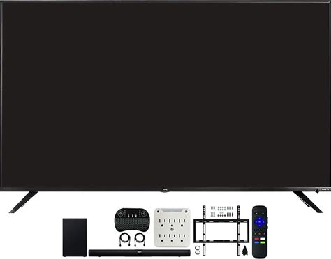 Amazon.com: TCL 65R617 65-inch Class 6-Series 4K HDR Roku Smart TV Bundle Alto 7+ 2.1 Channel ...