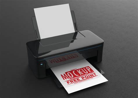 Free Premium Printer Logo Design Mockup