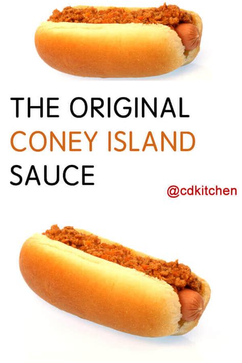 Original Coney Island Sauce Recipe | CDKitchen.com