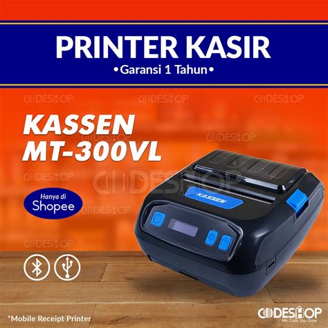 Jual KASSEN MT-300VL Printer Bluetooth Mini untuk Label dan Kertas | Shopee Indonesia