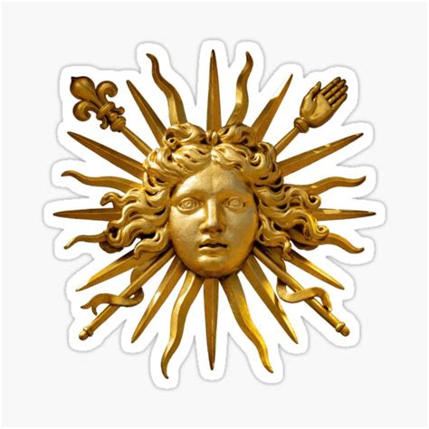 "Symbol of Louis XIV the Sun King - Transparent Background" Sticker for ...