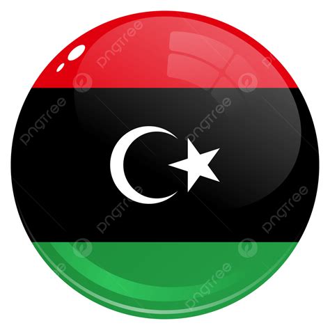 Libya Flag Vector Hd Images, Round Country Flag Libya, Round, Country ...