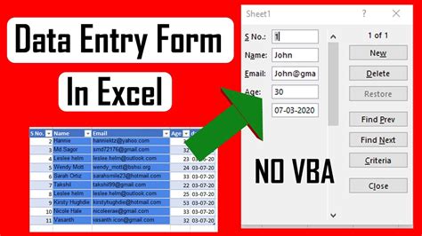 How to Create a Data Entry Form in Microsoft Excel