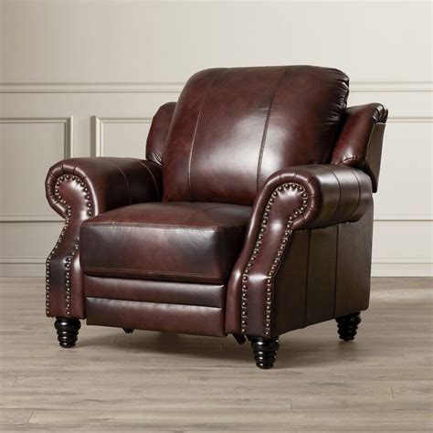 Darby Home Co Rosetta Leather Manual Recliner & Reviews | Wayfair