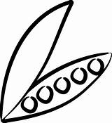 Pea pod coloring Pages 51164520 Vector Art At Vecteezy sketch template