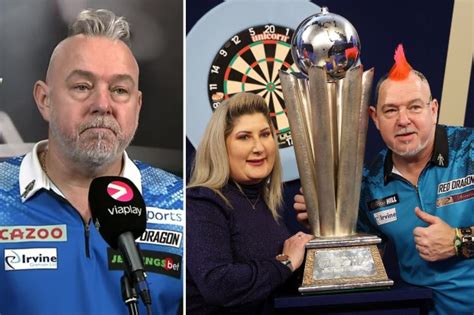 Peter Wright's wife rushed to hospital as emotional darts star reveals ...