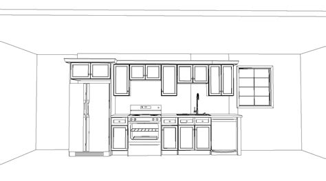 Single Wall Kitchen Layout Designs - CabinetSelect.com