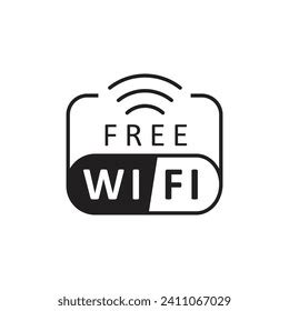 Wifi Zone Sticker Icon Free Wifi Stock Vector (Royalty Free) 2411067029 | Shutterstock