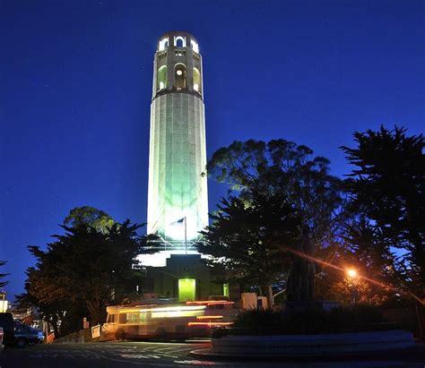 Coit Tower San Francisco by night | Coit tower san francisco, Coit ...