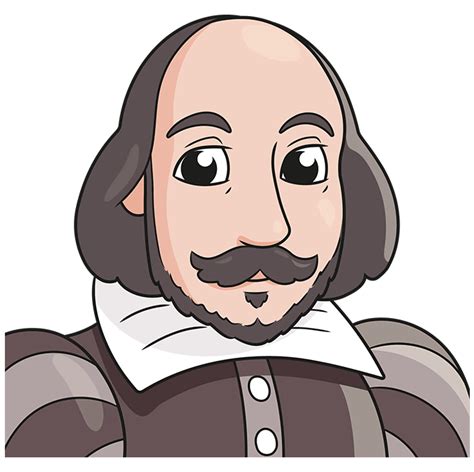 How to Draw William Shakespeare - Really Easy Drawing Tutorial