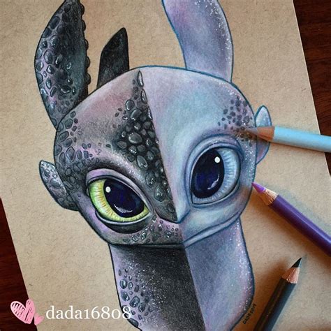 Toothless vs. Light Fury (Drawing by Dada16808 @Instagram) # ...