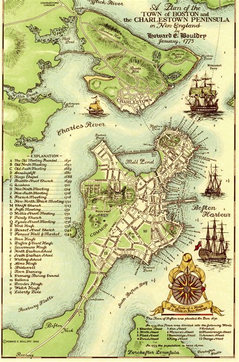 Historic Boston Map
