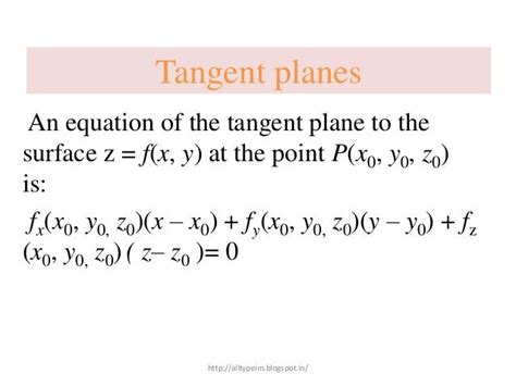 Tangent plane