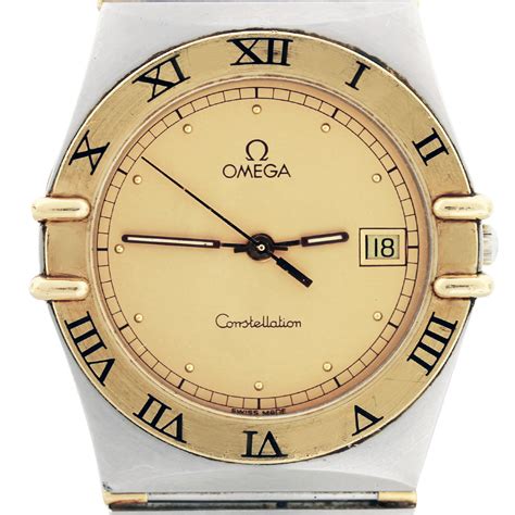 Omega Constellation 18K Yellow Gold and Stainless Steel Gents Watch