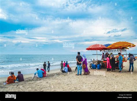 India, state of Kerala, Kozhikode or Calicut, Kozhikode Beach with a ...