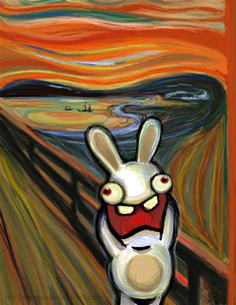 The Rabbids are Raving! | Art parody, Scream art, Scream parody