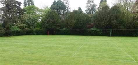 Grass Tennis Courts Install - Swanbourne House School