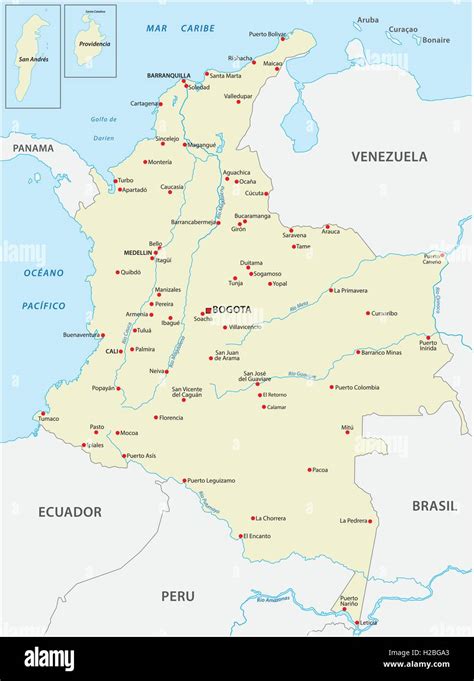 Un Mapa De Colombia