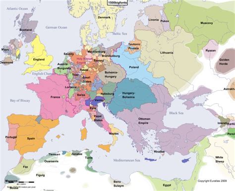 Map Europe 1500 – hist308-ren