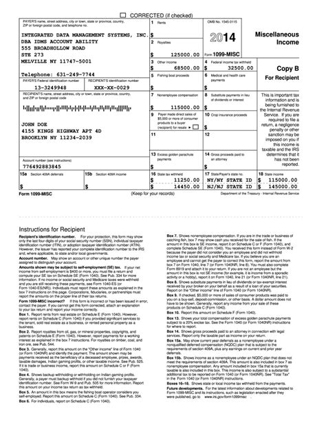 1099 Misc Form Printable 2023