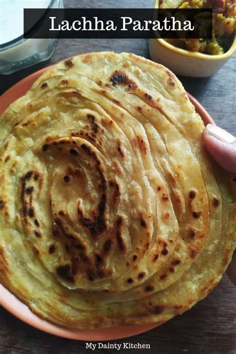 Lachha Paratha | Whole Wheat Lachha Paratha - My Dainty Kitchen