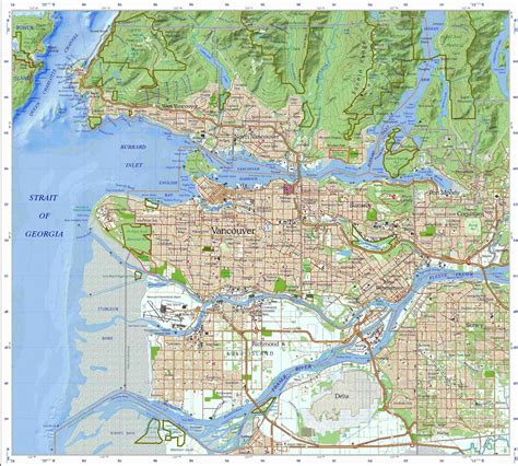 Canada Vancouver Turismo Mapa