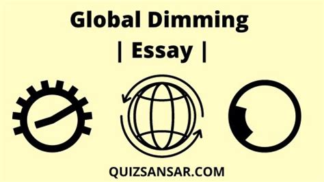 Global Dimming | Essay