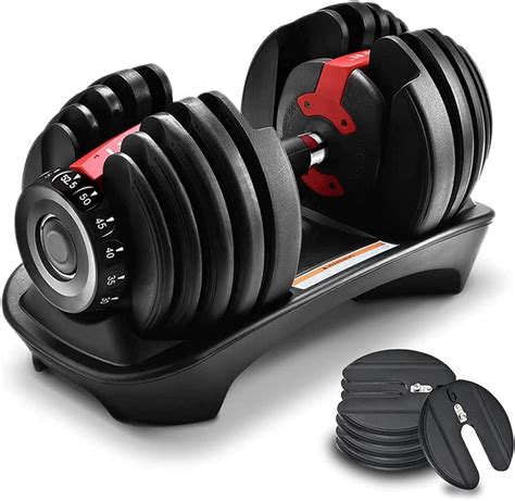 EZPRO USA BODYFIT Smart Adjustable Dumbbell Selective Dumbbells with Fast Automatic Adjustment ...