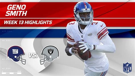 Geno Smith Highlights | Giants vs. Raiders | Wk 13 Player Highlights - YouTube