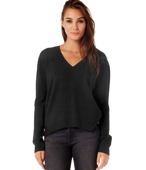 Michael stars Cashmere Blend V-neck Sweater With Thumbholes in Gray (OXIDE) | Lyst