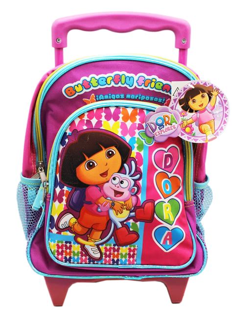 Dora the Explorer Dora and Boots Best Friends Preschool Rolling Backpack (12in) - Walmart.com