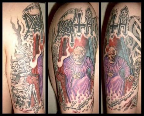 Awesome Tattoo! Death! \m/ | Tattoos, Metal tattoo, Heavy metal tattoo