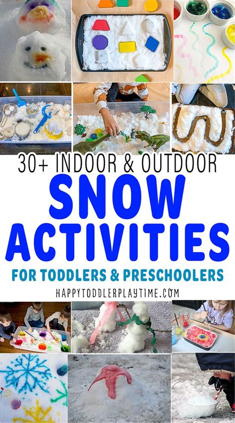 40+ Snow Activities for Toddlers & Preschoolers - Happy Toddler Playtime | Snow activities ...