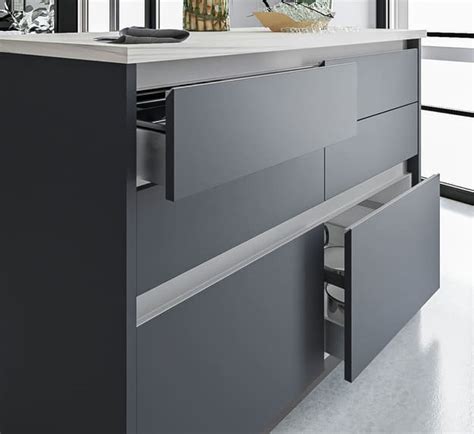 Gola Profile by Rincomatic Hardware. C and J Profiles for Kitchen Cabinets.