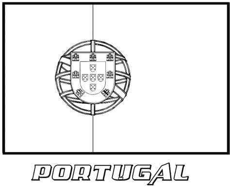 Portugal Flag Coloring Page - Free Printable Coloring Pages for Kids