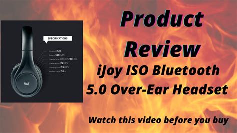 Ijoy Iso Wireless Bluetooth Headphones Manual